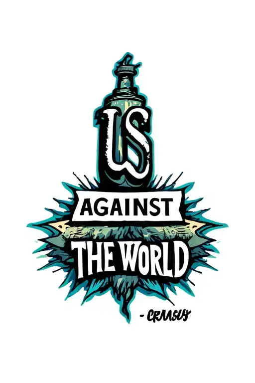 Us Against The World Quote Written