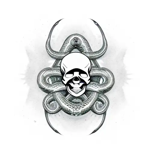 Skull Figure 8 Serpent