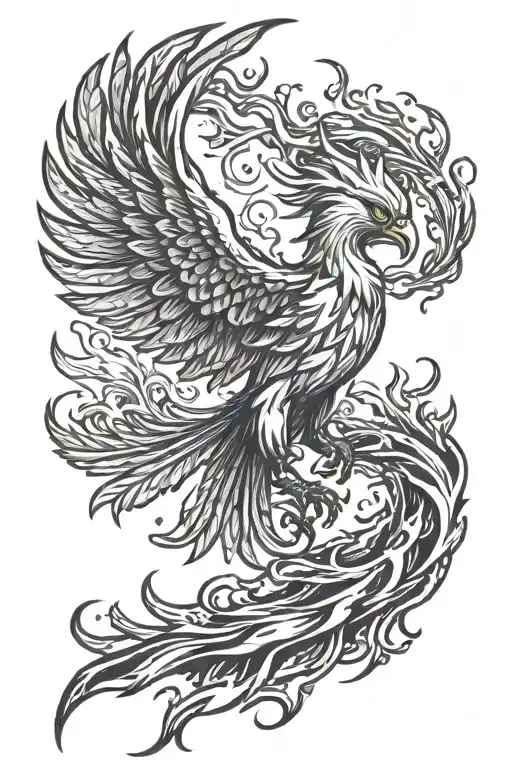 Phoenix Rising From The Ashes