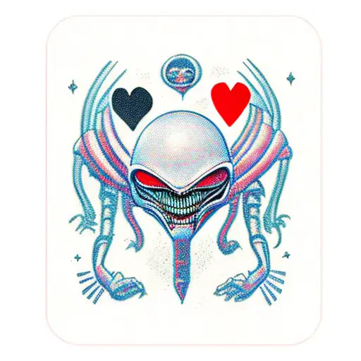 Alien Jack Of Hearts Card