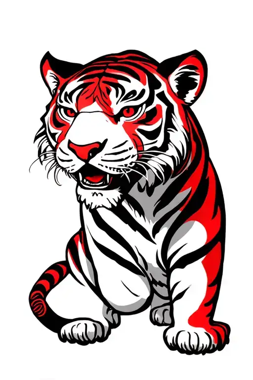 Tiger And Red Licorice