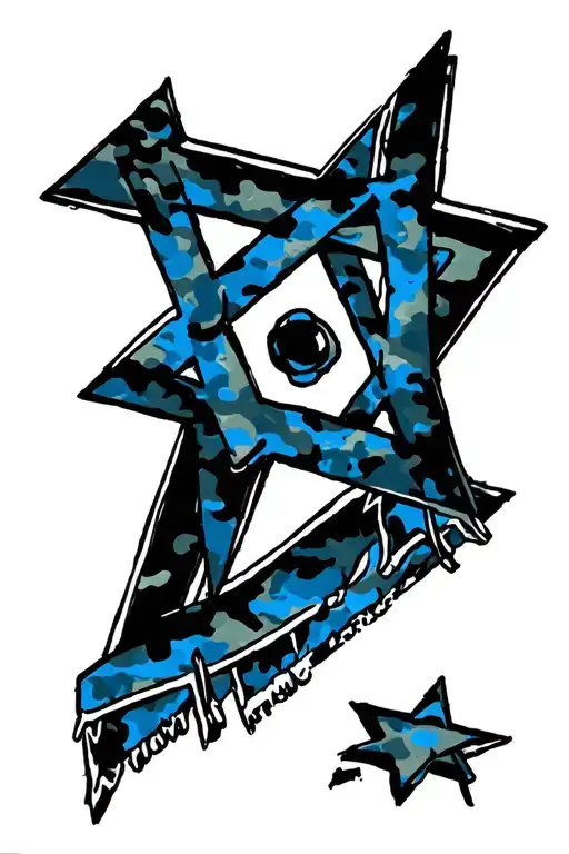 Jewish Star Camouflaged
