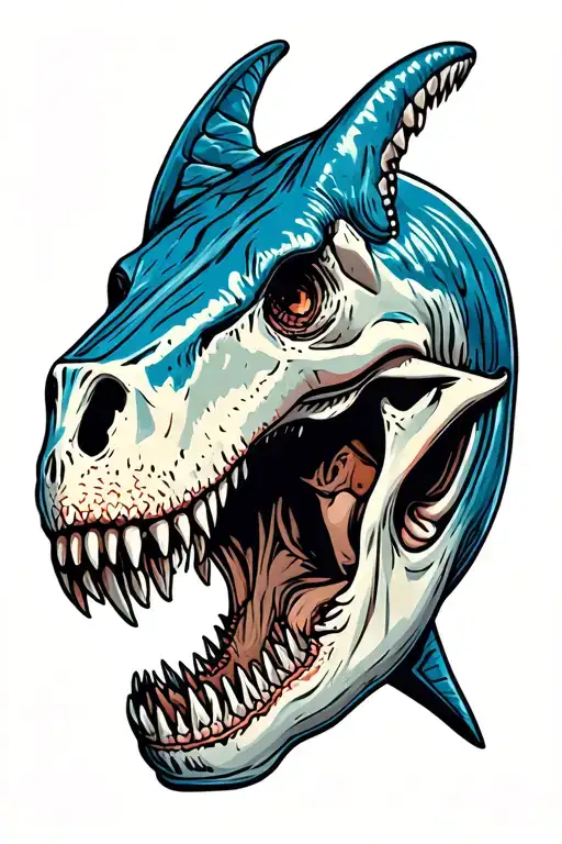 Megalodon Skull Made From Other Dinosaurs