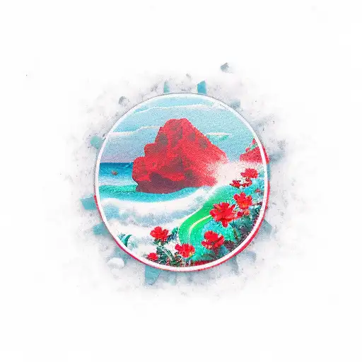 Flower Red Black Sea Belt