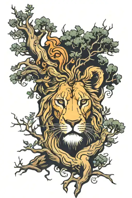 Lion Head Tree Growing