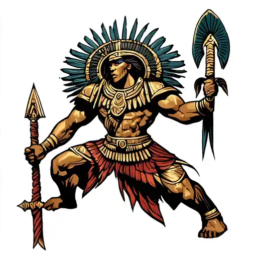 Anunnaki And Spartan Warrior