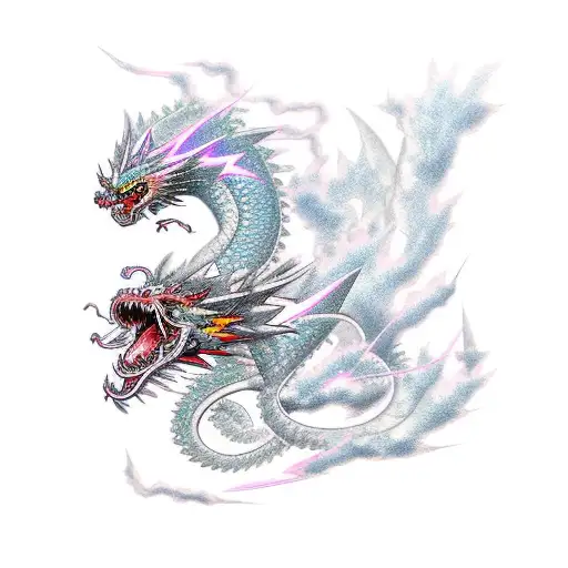 Japanese Lightning Dragon Sleeve