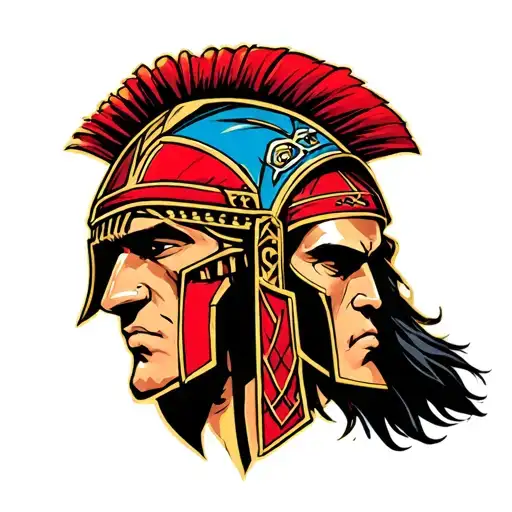 Samuray And A Spartan