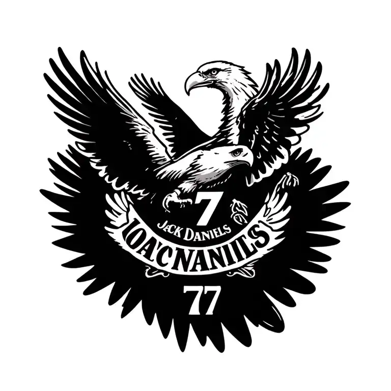 Jack Daniels Number 7 Eagle Soaring