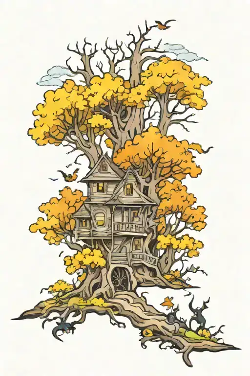 Haunted Forest Scene