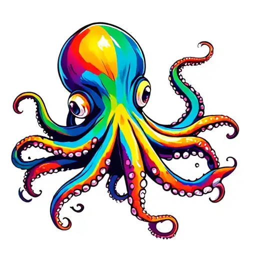 A Multi Coloured Octopus