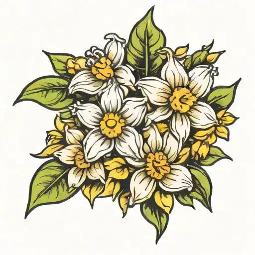 Daisy And Daffodil Flowers