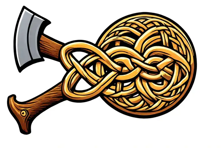 Celtic Knot With 1 Axe
