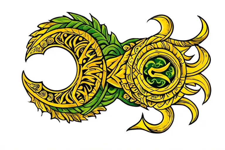 Polynesian Aquarius Zodiac Sign