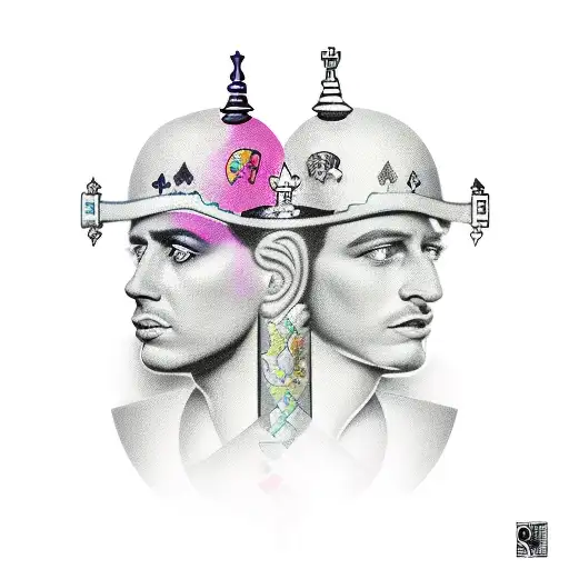 Queen Piece Of Chess Protected By Gemini