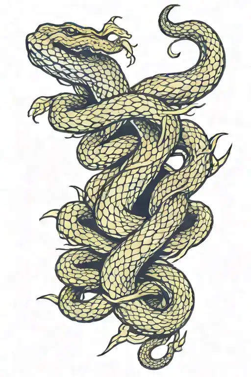 Yellow Snake Skin