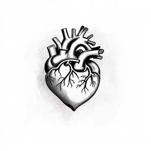 Anatomical Heart Made Of Things From Nature