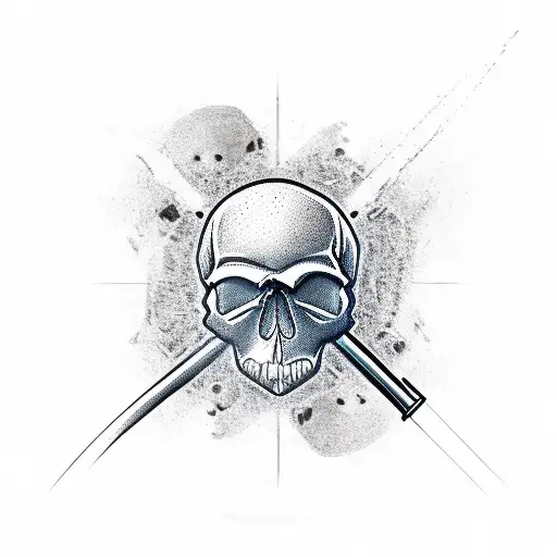 Skull With Wrench