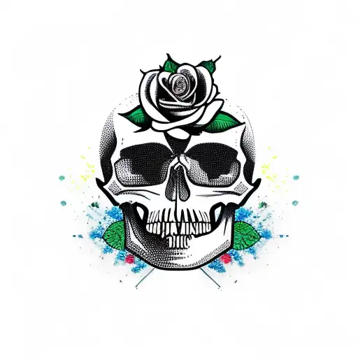 Skull And Roses