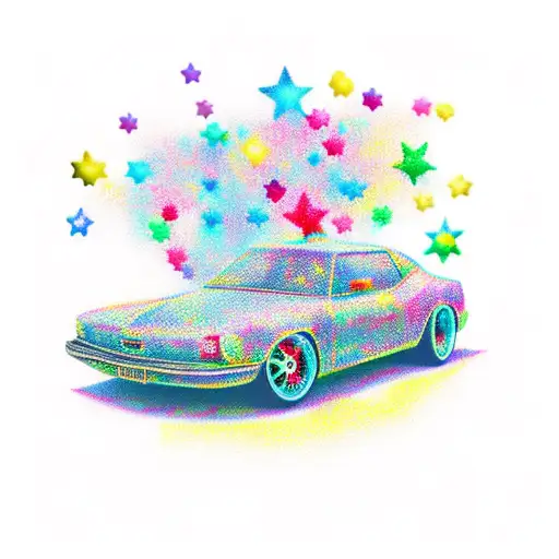 Falling Stars And Candy Car
