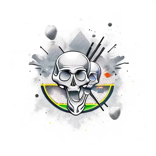 Drumsticks With Skull