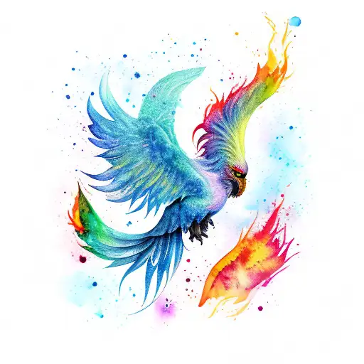 Watercolor Pheonix