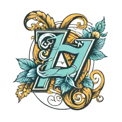 A Creative And Clean Tattoo That Incorporates The Letter A And The Letter S Together