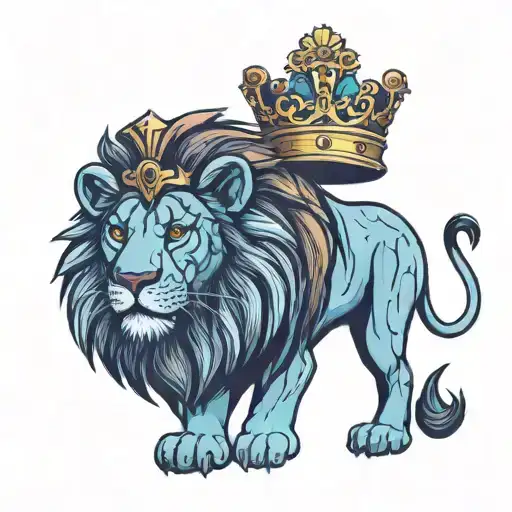 Lion Wearing A Crown