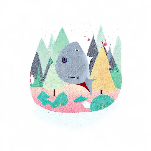 Shark In A Forest