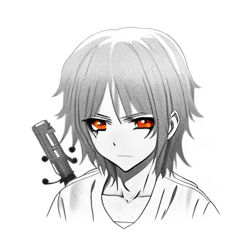 Anime Character Surrounded By Cartoon Characters