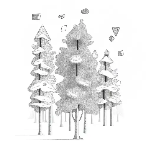 A Group Of Role-playing Game Characters Exploring A Mystical Forest