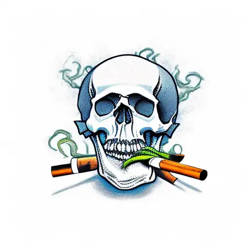 Skull Smoking