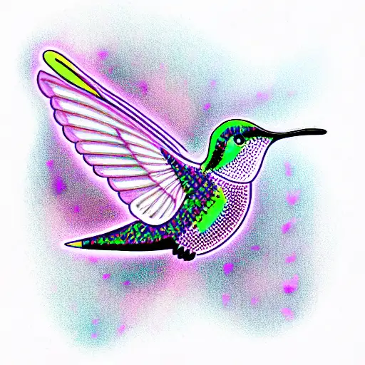 Hummingbird Purple Infinity