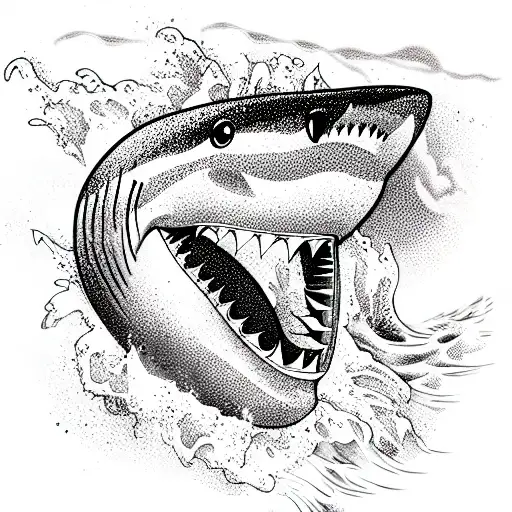 Shark Attack Surfer Getting Eaten