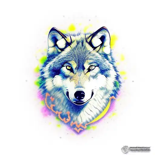 Wolf With Mangekyou Sharingan Eyes