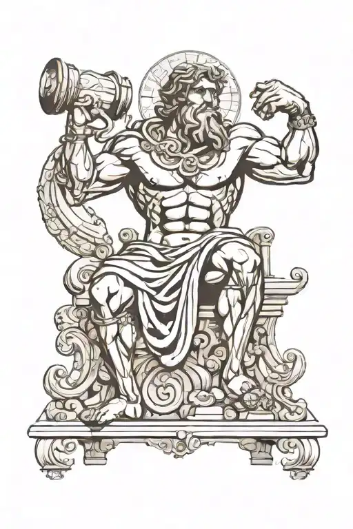 Greek God Atlas Holding