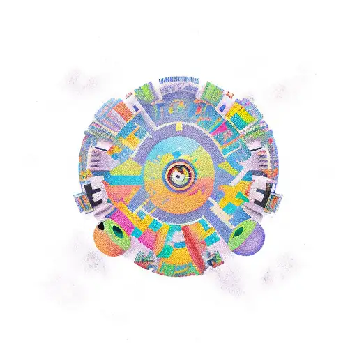 A Circle With A T In The Mid