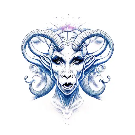 Women Aries From Hell Portrait