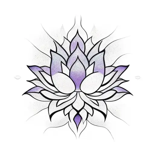 Lotus Flower And Sun