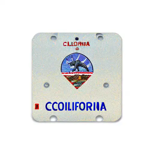 California License Plate Steele