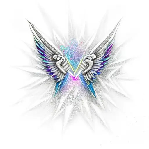 Diamond With Wings Rising Out Of Dirt