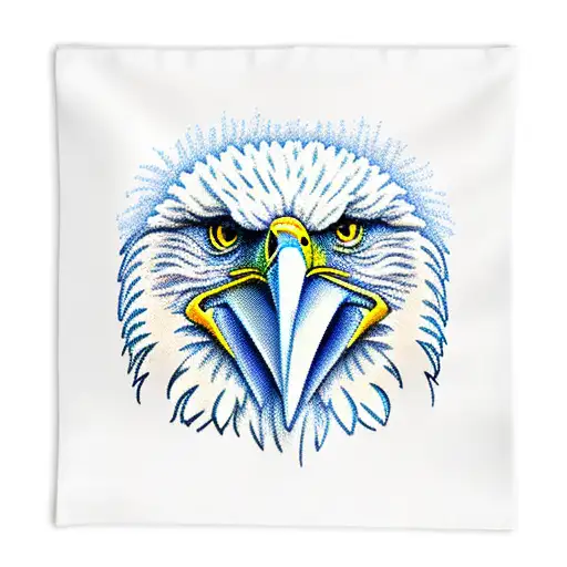 Eagle Wrapped In Usa Flag