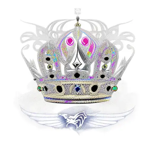 Kings Crown With Long Wings