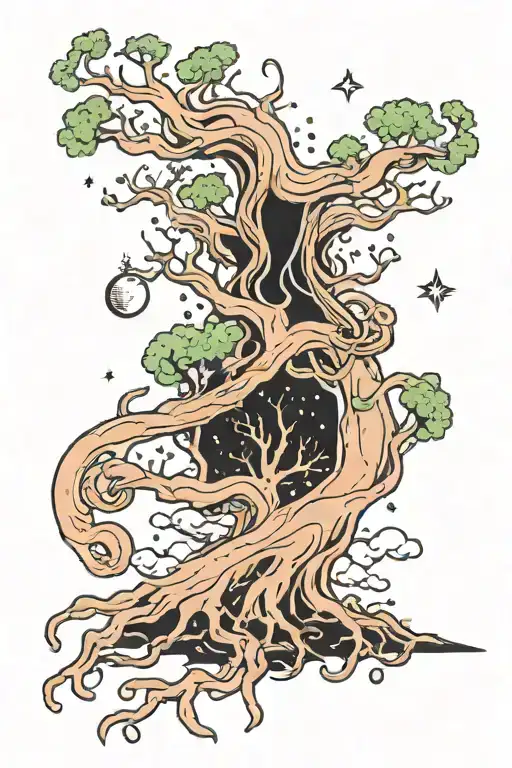 A Cosmic Tree Merging With Heavy Metal Elements Like Trees