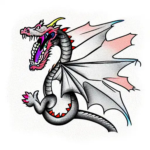 Cartoon Happy Dragon