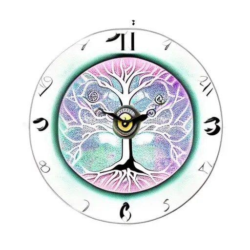 Tree Of Life Love Power Clock Faith