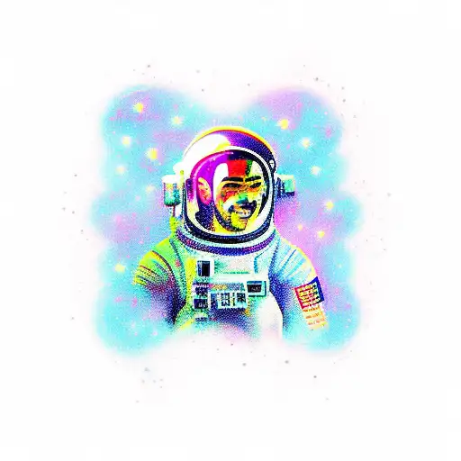 Cosmos With Astronaut