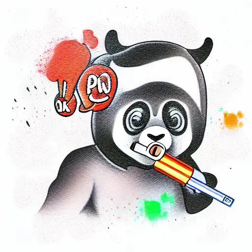 Panda Smoking