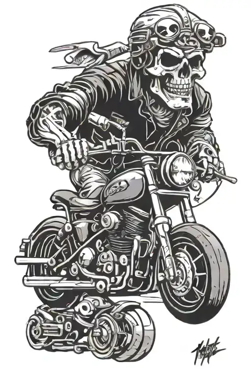 Motor Bike Skull