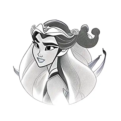 Princesa Mulan De Disney Con Pocahontas De Disney Y El Dragon Mushu